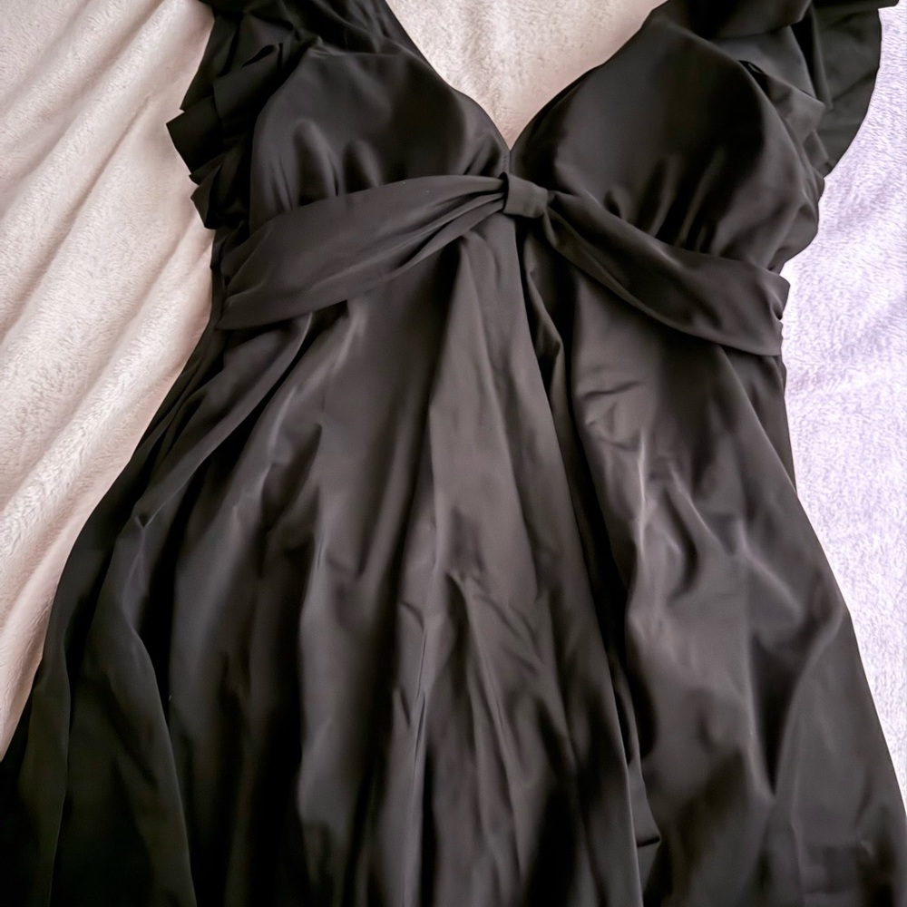 Elegant Black Women's Swim Dress